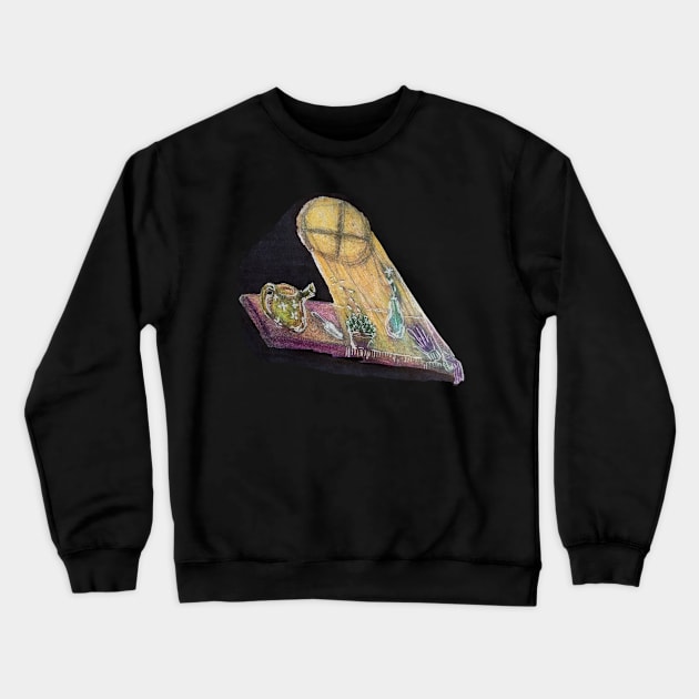 My Imaginary Greenhouse Crewneck Sweatshirt by Animal Surrealism